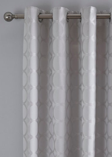 Appletree Boutique Cassina Silver Eyelet Curtains