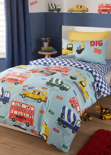 Bedlam On The Move Blue Duvet Cover Set