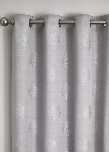 Appletree Loft Harvest Silver Eyelet Curtains