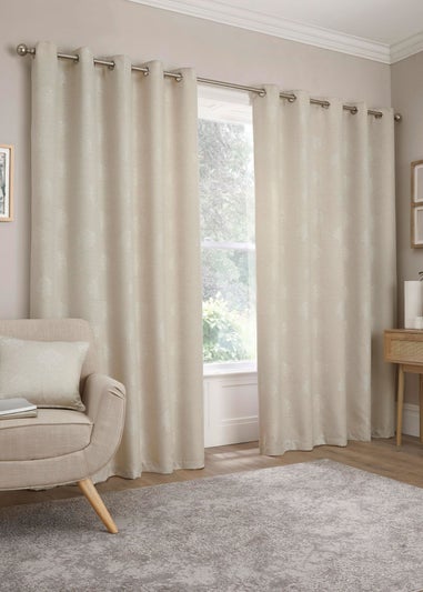 Appletree Loft Harvest Natural Eyelet Curtains