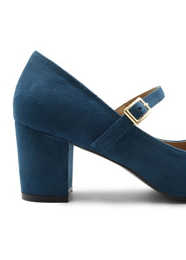 Where's That From Navy Araceli Extra Wide Mary Jane Pumps