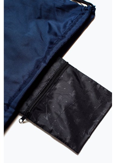 Hype Navy Crest Drawstring Bag
