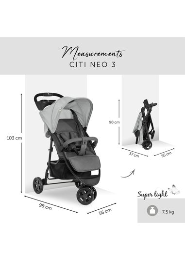 Hauck Grey Citi Neo 3 Pushchair