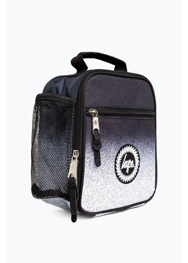 Hype Black/White Mono Speckle Fade Lunch Bag
