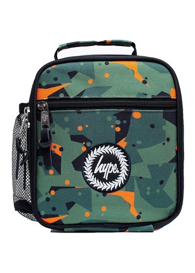 Hype Green Geo Camo Lunch Bag