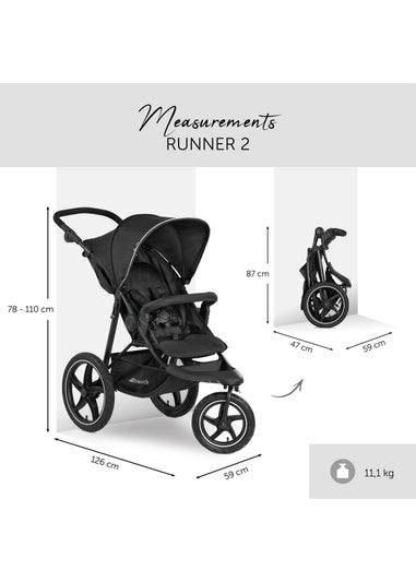 Hauck Black Runner 2 Pushchair