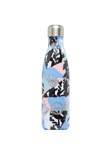 Hype Multi Pastel Abstract Metal Water Bottle