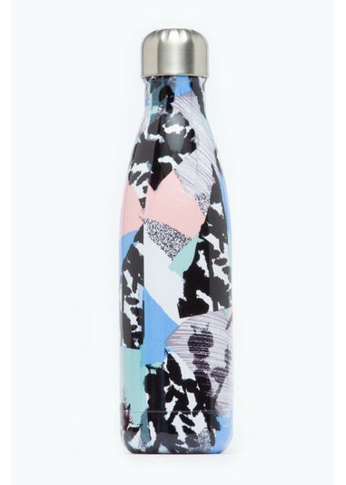 Hype Multi Pastel Abstract Metal Water Bottle