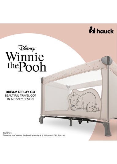 Hauck Pooh Rainbow Beige Dream N Play Go Travel Cot