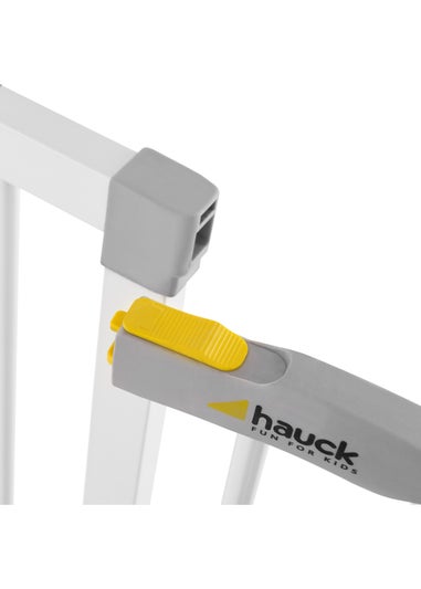 Hauck White Open N Stop Safety Gate (+ 21cm Extension)