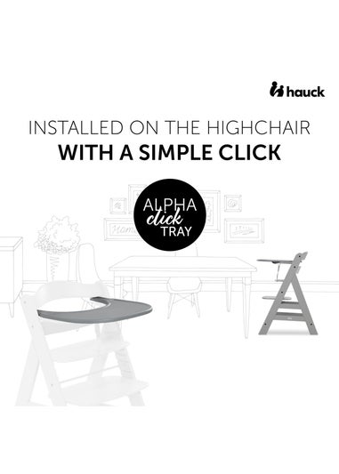 Hauck Grey Alpha Click Tray