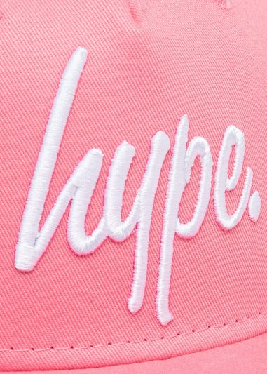 Hype Kids Pink Script Snapback Cap