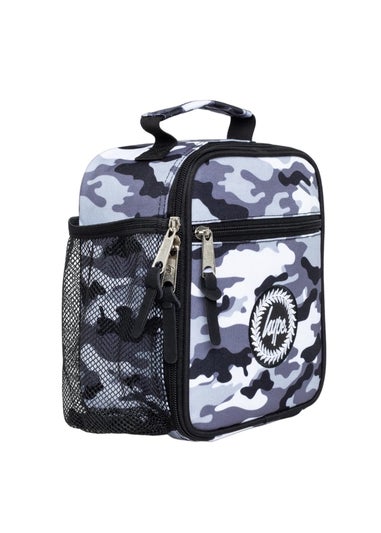 Hype Black/White Mono Camo Lunch Bag