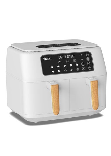 Swan Nordic White Dual 13 in 1 Air Fryer (8 Liters)