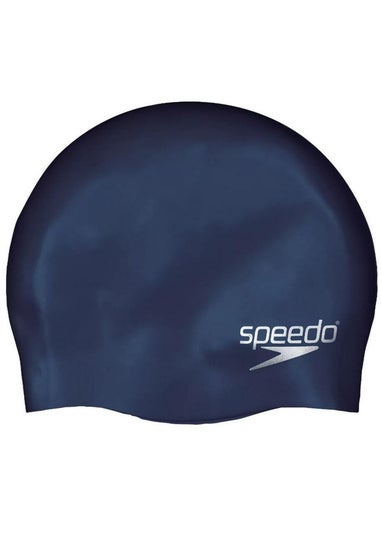 Speedo Kids Navy Moulded Silicone Swimming Cap
