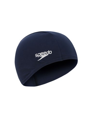 Speedo Kids Black Polyester Swim Cap