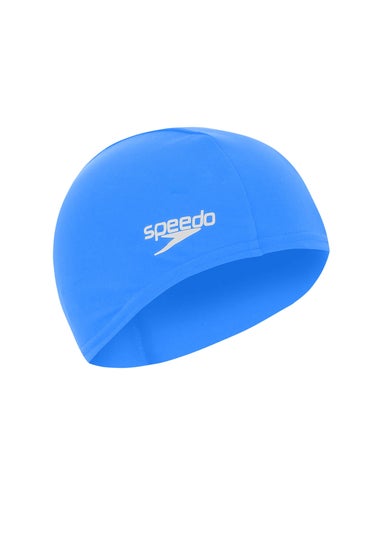 Speedo Kids Blue Polyester Swim Cap