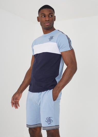 Brave Soul Blue T-Shirt and Shorts Set