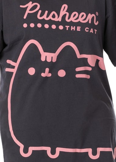 Pusheen Charcoal Grey Oversized T-Shirt Dress