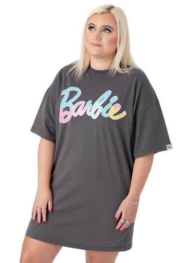 Barbie Grey Oversized T-Shirt Dress