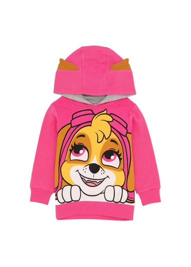 Paw Patrol Kids Pink Skye 3D Ears Hoodie (2-7yrs)