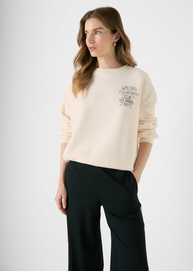 Papaya Petite Cream Wellness Sweatshirt