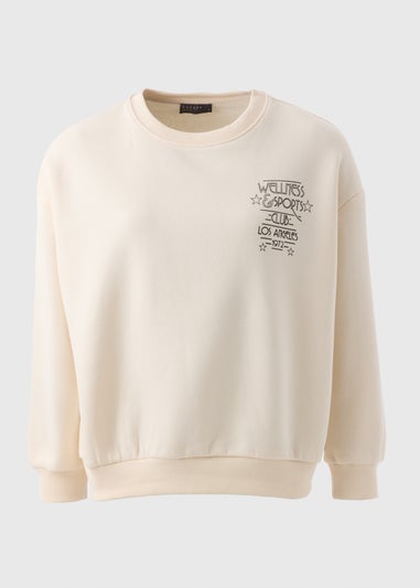 Papaya Petite Cream Wellness Sweatshirt