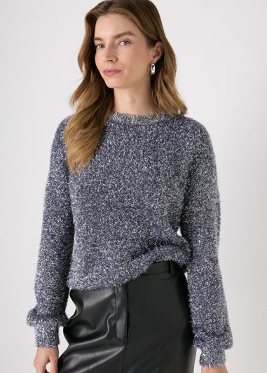 Blue Tinsel Knitted Jumper