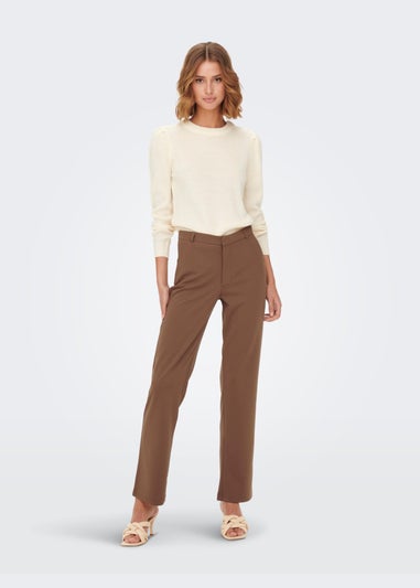 JDY Walnut Straight Trousers