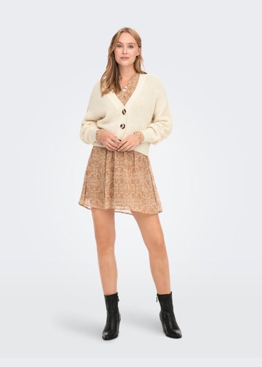 JDY Cream Knitted Cardigan