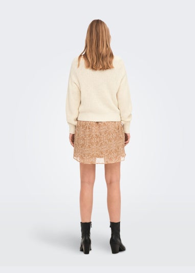 JDY Cream Knitted Cardigan