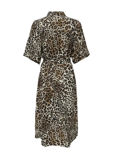 JDY Leopard Print Shirt Midi Dress