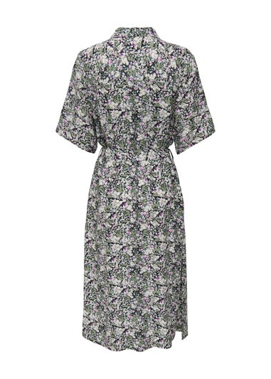 JDY Multicolour Floral Midi Shirt Dress