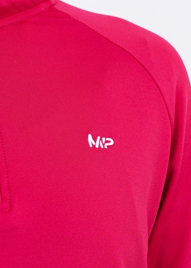 My Protein Magenta Half Zip Top