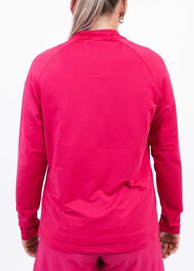 My Protein Magenta Half Zip Top