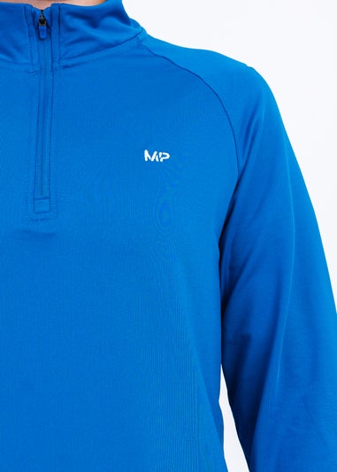 My Protein True Blue Half Zip Top