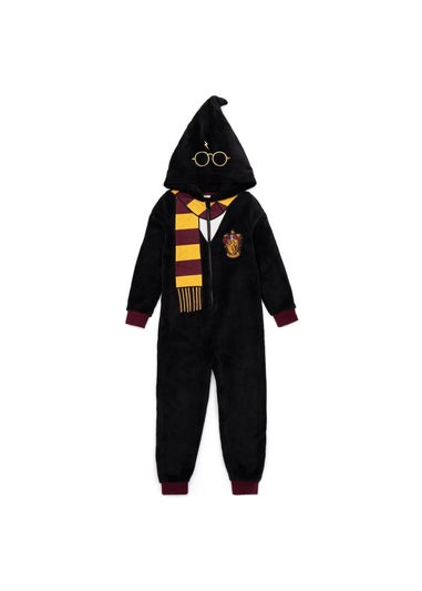 Harry Potter Kids Black Gryffindor Sleepsuit (7-14yrs)