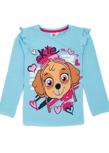 Paw Patrol Girls Light Blue Long-Sleeved Pyjama Set (2-8yrs)