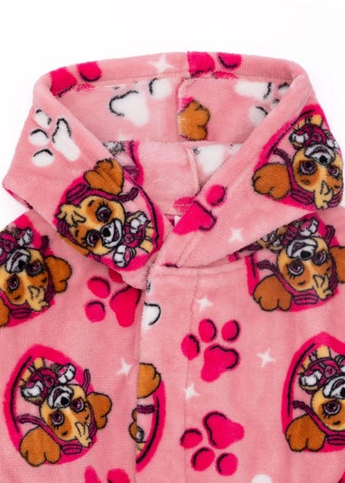 Paw Patrol Girls Pink Hooded Dressing Gown (6months-6yrs)