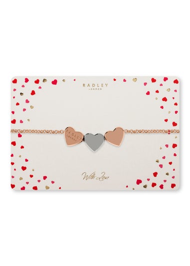 Radley London 18ct Rose Gold Plated Silver Adjustable Bracelet