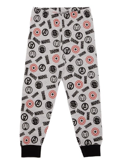 Marvel Avengers Boys Black/Grey Long-Sleeved Pyjama Set (2-8yrs)