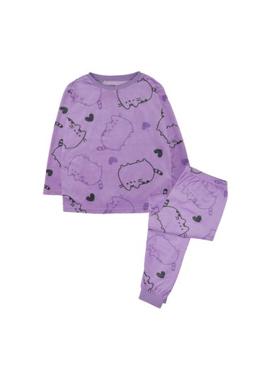 Pusheen Kids Purple All-Over Print Long Pyjama Set (9-14yrs)