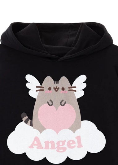 Pusheen Black Angel Wings Hoodie