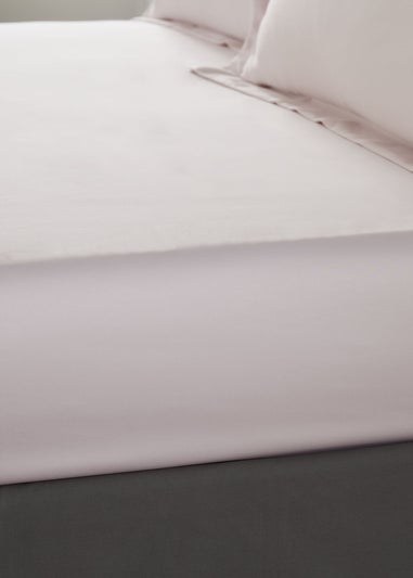Catherine Lansfield Silky Soft Satin Fitted Sheet Blush
