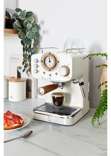 Swan Nordic White Espresso Coffee Machine