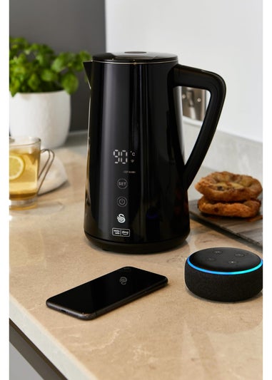 Swan Black Alexa Smart Kettle (1.5L)