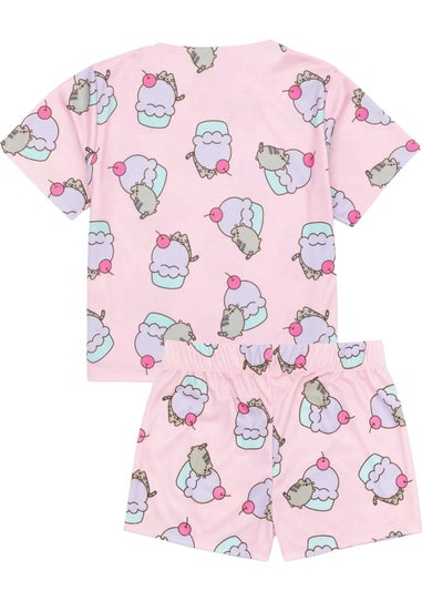 Pusheen Kids Light Blue Cat Short Pyjama Set (Pack of 2) (9-14yrs)