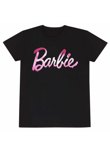 Barbie Black Melted Logo T-Shirt