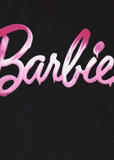 Barbie Black Melted Logo T-Shirt