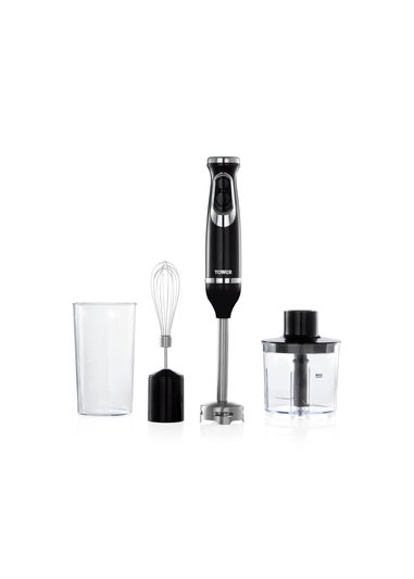 Tower Black 600W 4 in 1 Hand Blender